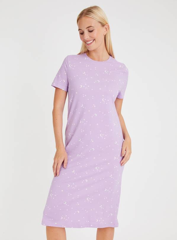 Lilac Star & Moon Nightdress 14
